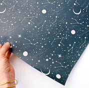 Moon and Stars Gift Wrap