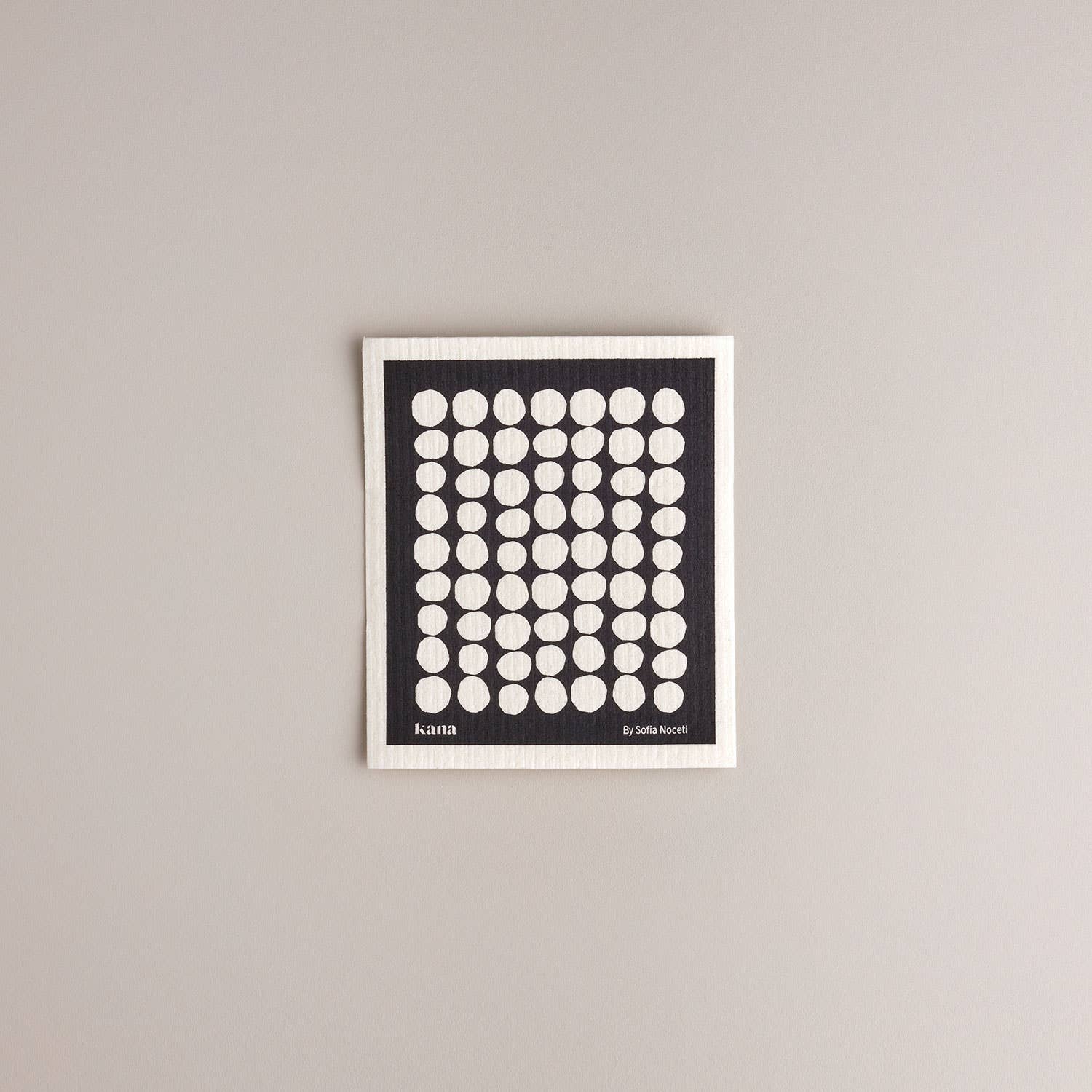 Kana Swedish Dishcloths, set of 9. Three nature-inspired prints by Sofia Noceti, compostable cellulose/cotton blend, made in Sweden.