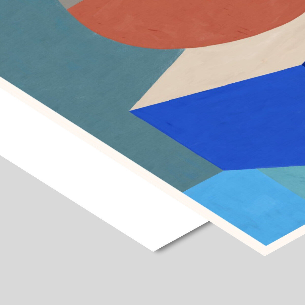 Poster & Frame Arcade 3 Poster by By Garmi. 50 × 70 cm Scandinavian abstract art print with bold arcs and playful layered color blocks. Rolled, unframed print.