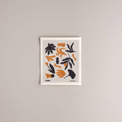 Kana Swedish Dishcloths, set of 9. Three nature-inspired prints by Sofia Noceti, compostable cellulose/cotton blend, made in Sweden.