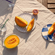 Poketo Bamboo Dinner Plates, set of 4 reusable bamboo fiber plates. Eco-friendly, durable, and dishwasher safe.