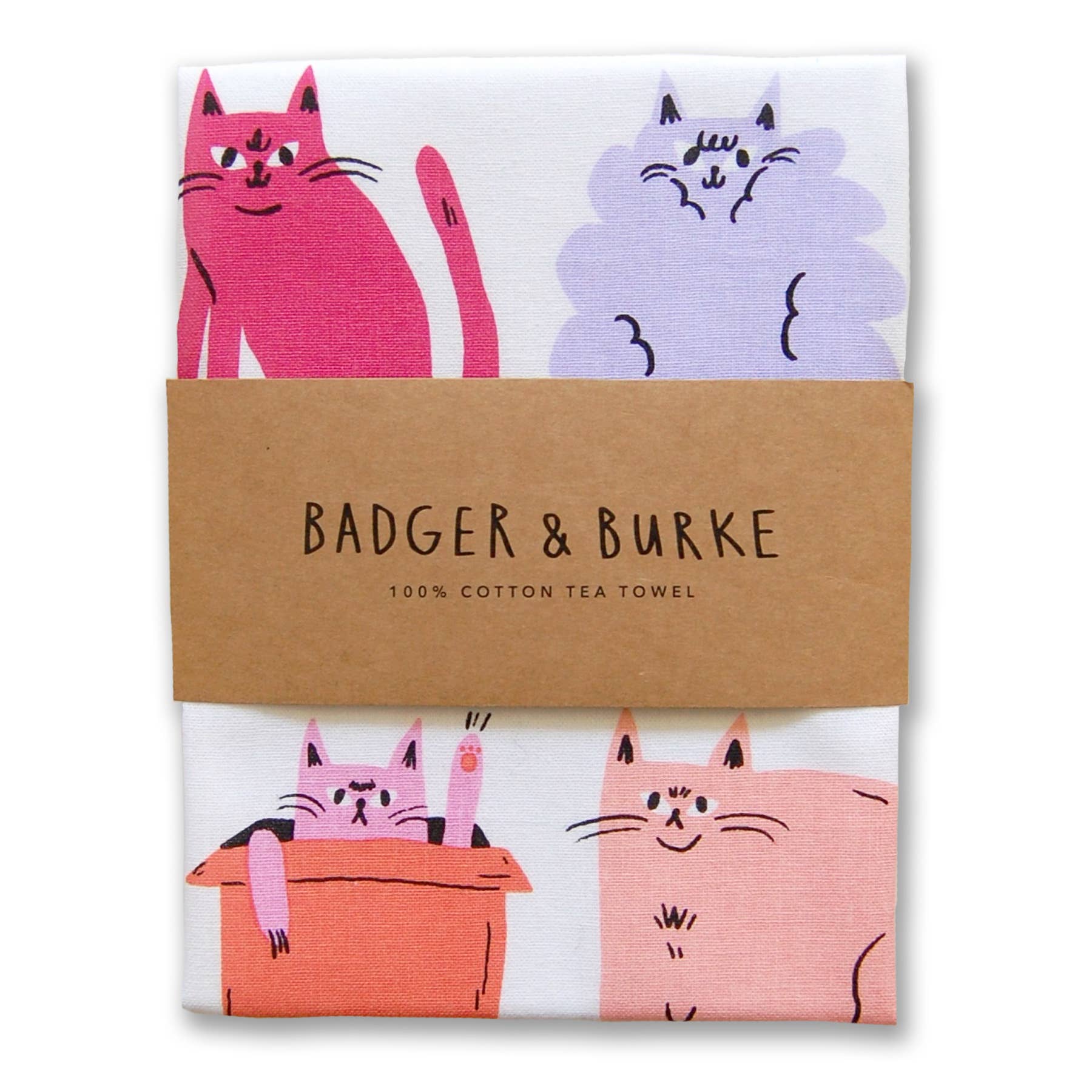 Famous Cat Breeds Tea Towel