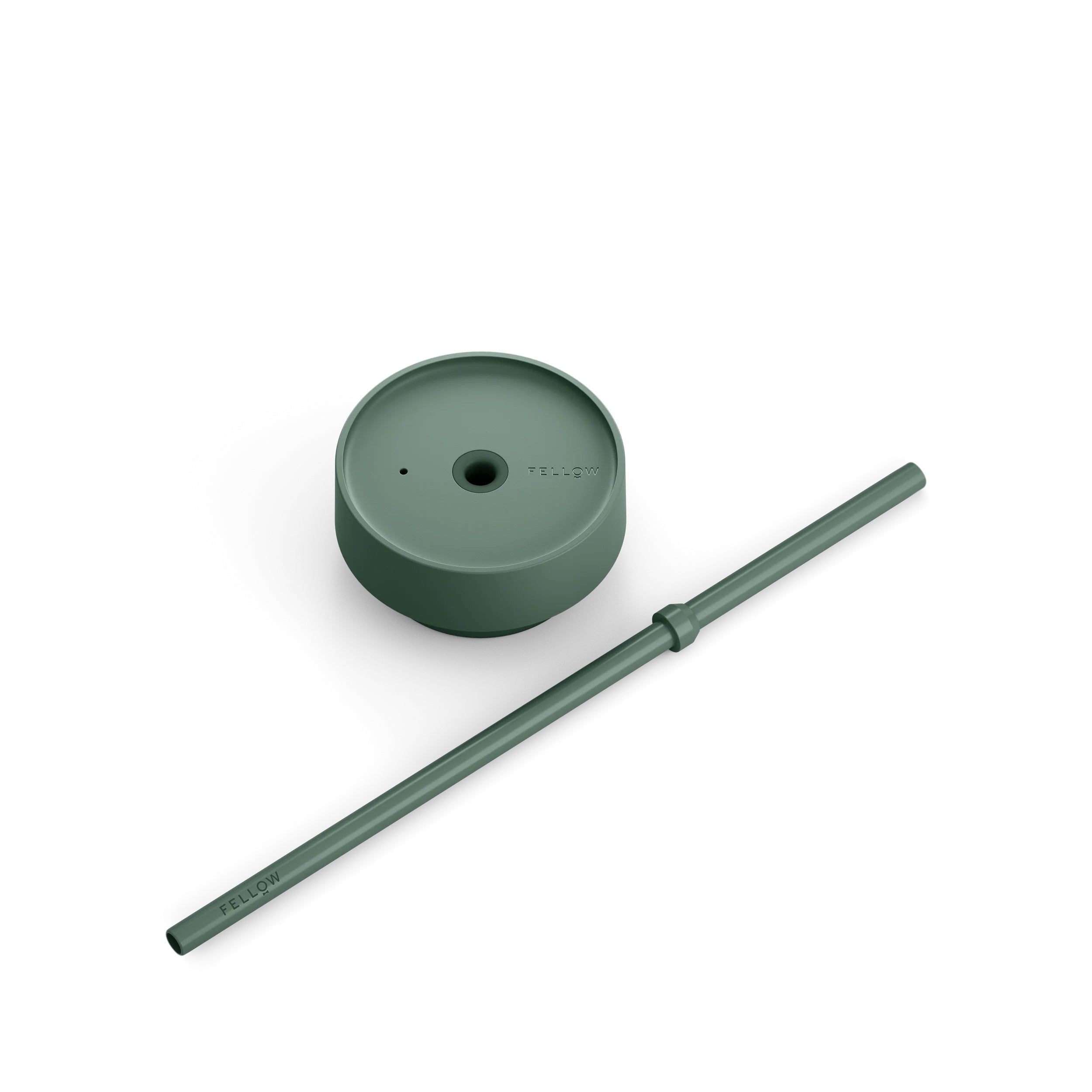 Fellow Carter Cold Tumbler in matte stainless steel with reusable straw, ceramic-coated interior, and spill-resistant lid. Available in 16 oz size.