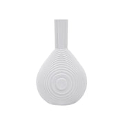 Architectmade Flow Vases in white porcelain, designed by Vibeke Rytter. Inspired by water ripples and Copenhagen’s Grundtvig’s Church.