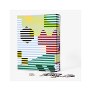 Areaware Pattern Puzzle - 1000 Piece by Dusen Dusen, 1000 pieces, bold stripes and geometric design in multicolor.