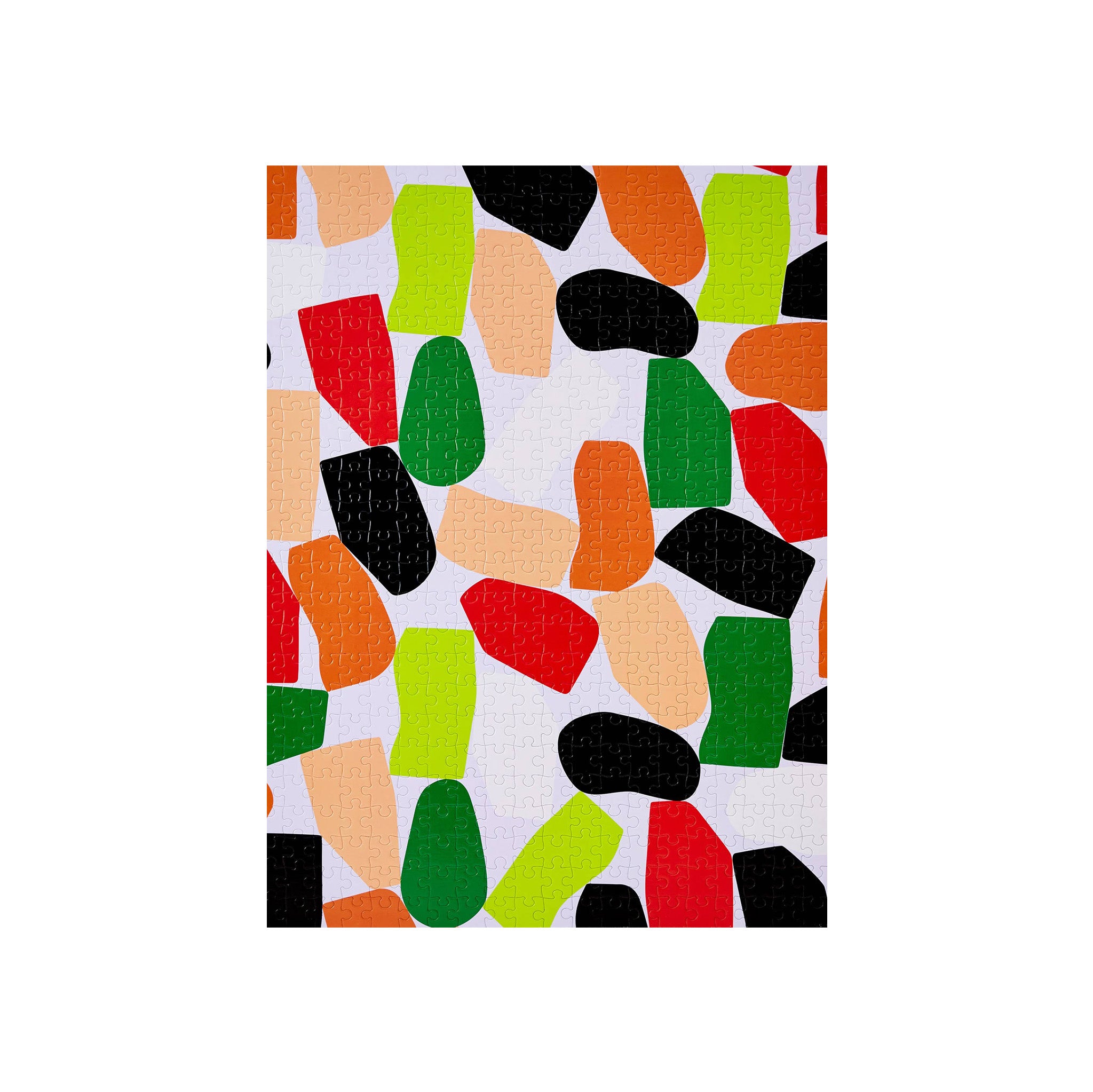 Areaware Pattern Puzzle - 500 Piece by Dusen Dusen, abstract bold shapes in multicolor.