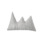 Aveva Design Mountain Cushion, handmade in Nepal from 100% wool with recycled polyester filling. Mountain-shaped pillow for kids or cozy home décor.