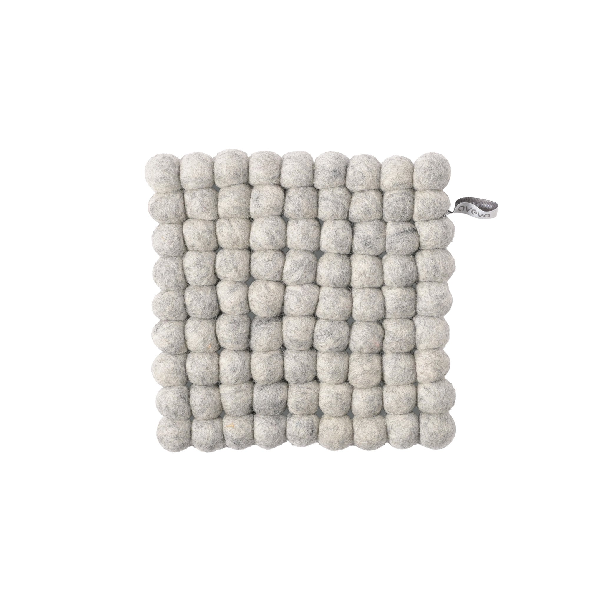 Aveva Design Square Wool Trivet, 17 cm handmade wool felt trivet in square design. Heat-resistant, pairs with Round and Smiley trivets.