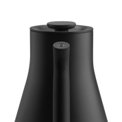 Fellow Corvo EKG Pro Electric Kettle in matte black, 0.9 L stainless steel body with precision temperature control and full-color LCD screen.