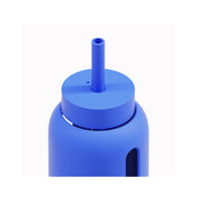 Bink Big Bottle Lounge Straw Cap with wide silicone straw and spill-resistant press-on lid. Dishwasher safe and compatible with the 36 oz Big Bottle.