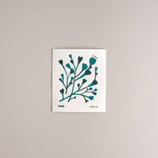 Kana Swedish Dishcloths, set of 9. Three organic flora + fauna designs by Monika Lang, compostable cellulose/cotton blend, made in Sweden.