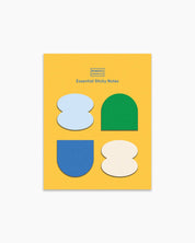 Poketo Essential Sticky Notes set with 4 colorful shapes. Fun sticky notes for reminders, to-dos, and planners.