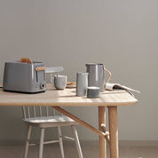 Stelton Emma Milk Jug in grey porcelain, 10.1 oz, part of the Emma Series.