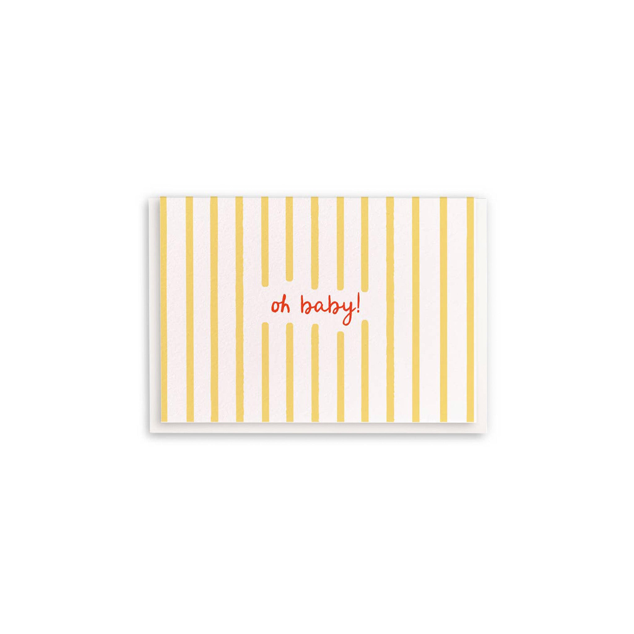 Baby Stripes Enclosure Card