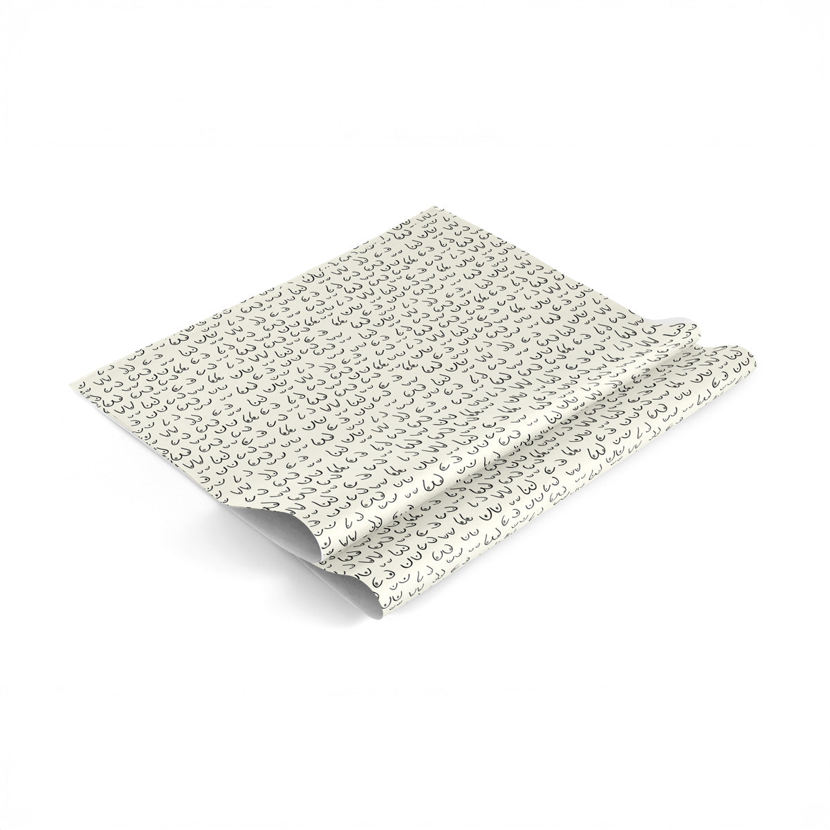 Dahlia Press The Girls Gift Wrap with playful hand-drawn pattern on creamy white stock. Heavy 70# paper, set of 3 sheets, 20 × 29" each.