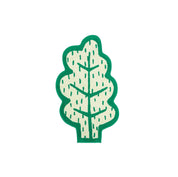 Donna Wilson Leaf-shaped cotton bath mat, quirky green bathroom rug.