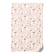 Pink Trees Gift Wrap