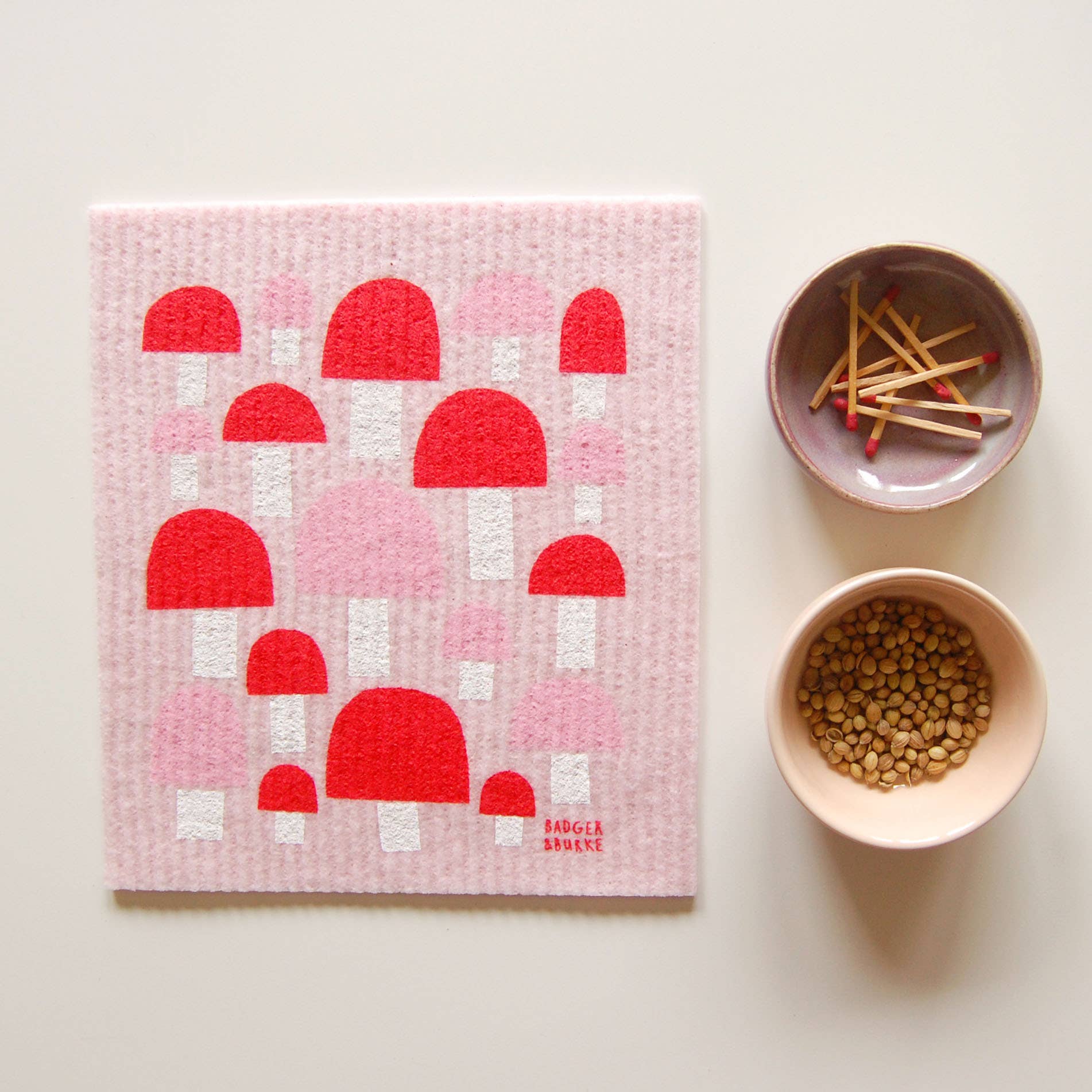 Mushroom Swedish Dishcloth