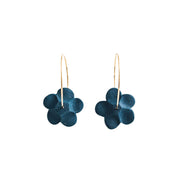 Flower Hoop Earrings