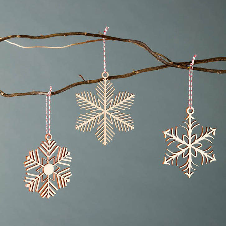 Delicate Snowflake Ornament Set