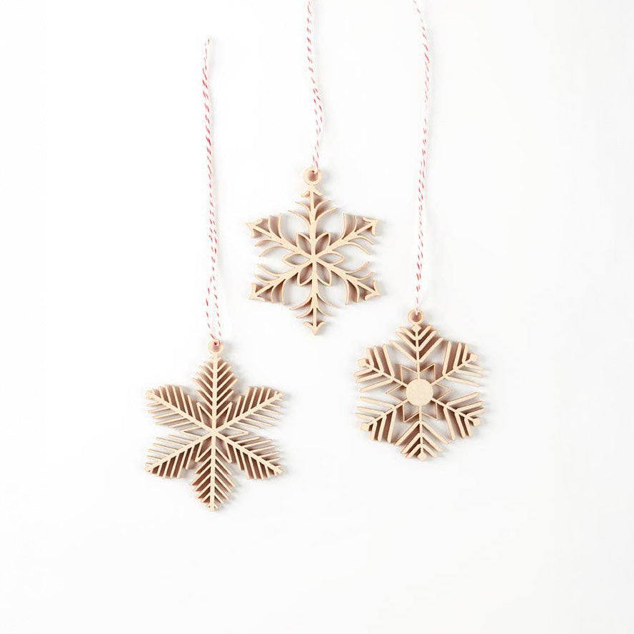 Delicate Snowflake Ornament Set