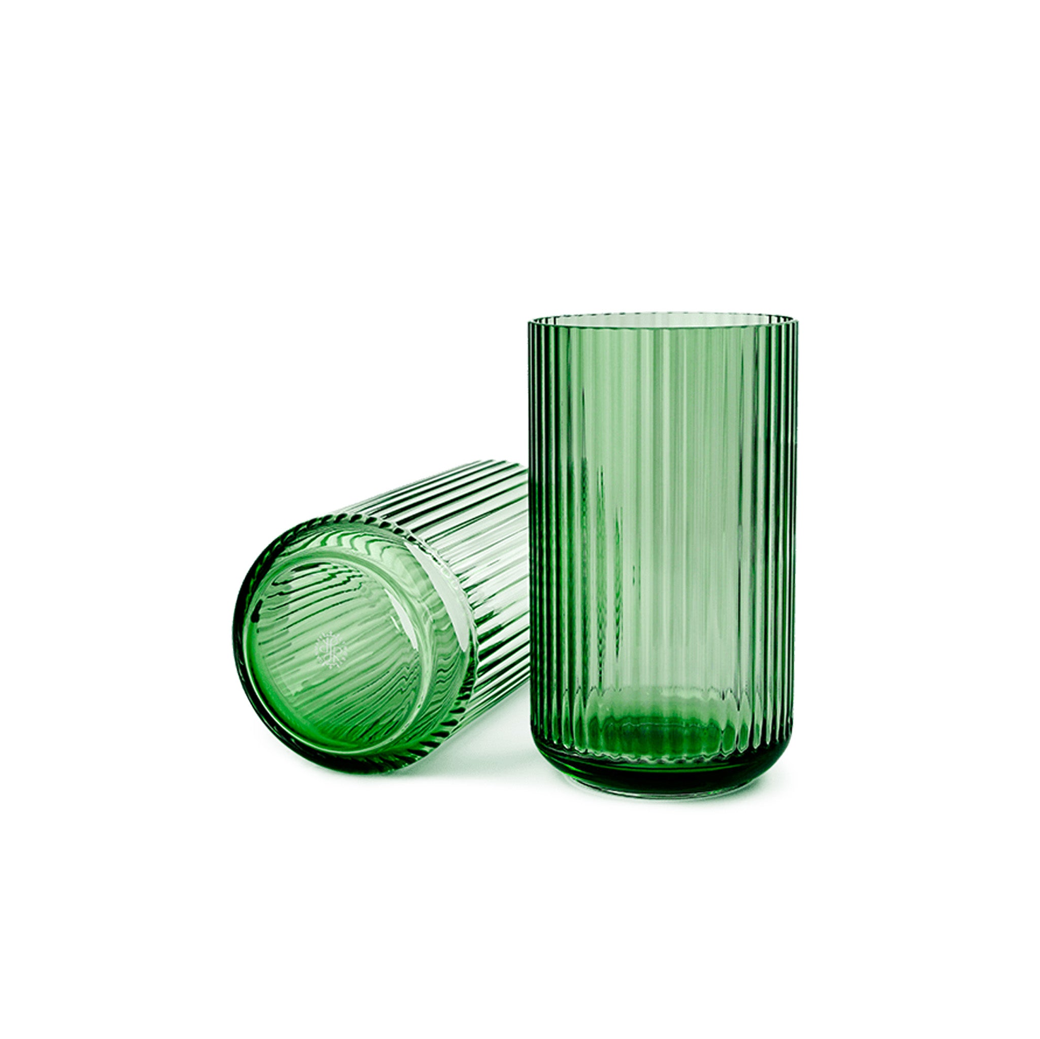 Grooved Glass Vase