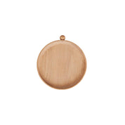 OYOY Living Design Inka Wood Tray in nraural oak, round shape. Designed in Denmark with organic curved silhouette.