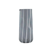 OYOY Living Design Mizu Carafe, tall mouth-blown striped glass, 1 L capacity. Designed in Denmark, perfect with Mizu Glasses.
