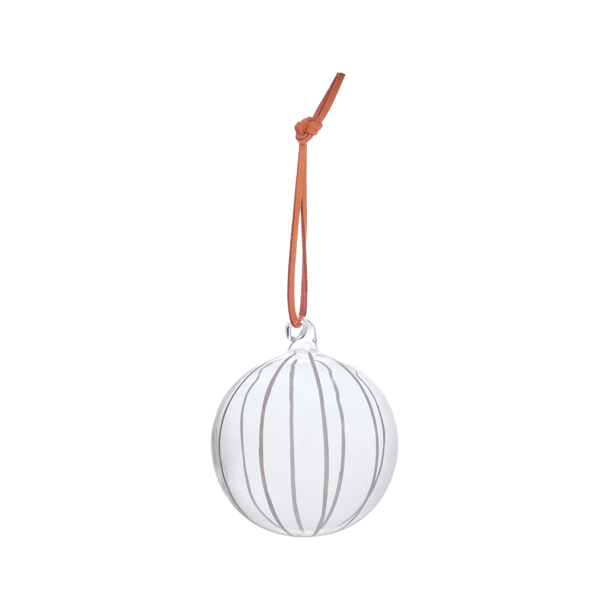 Natale Stripe Ball Ornament