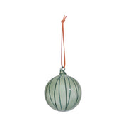 Natale Stripe Ball Ornament