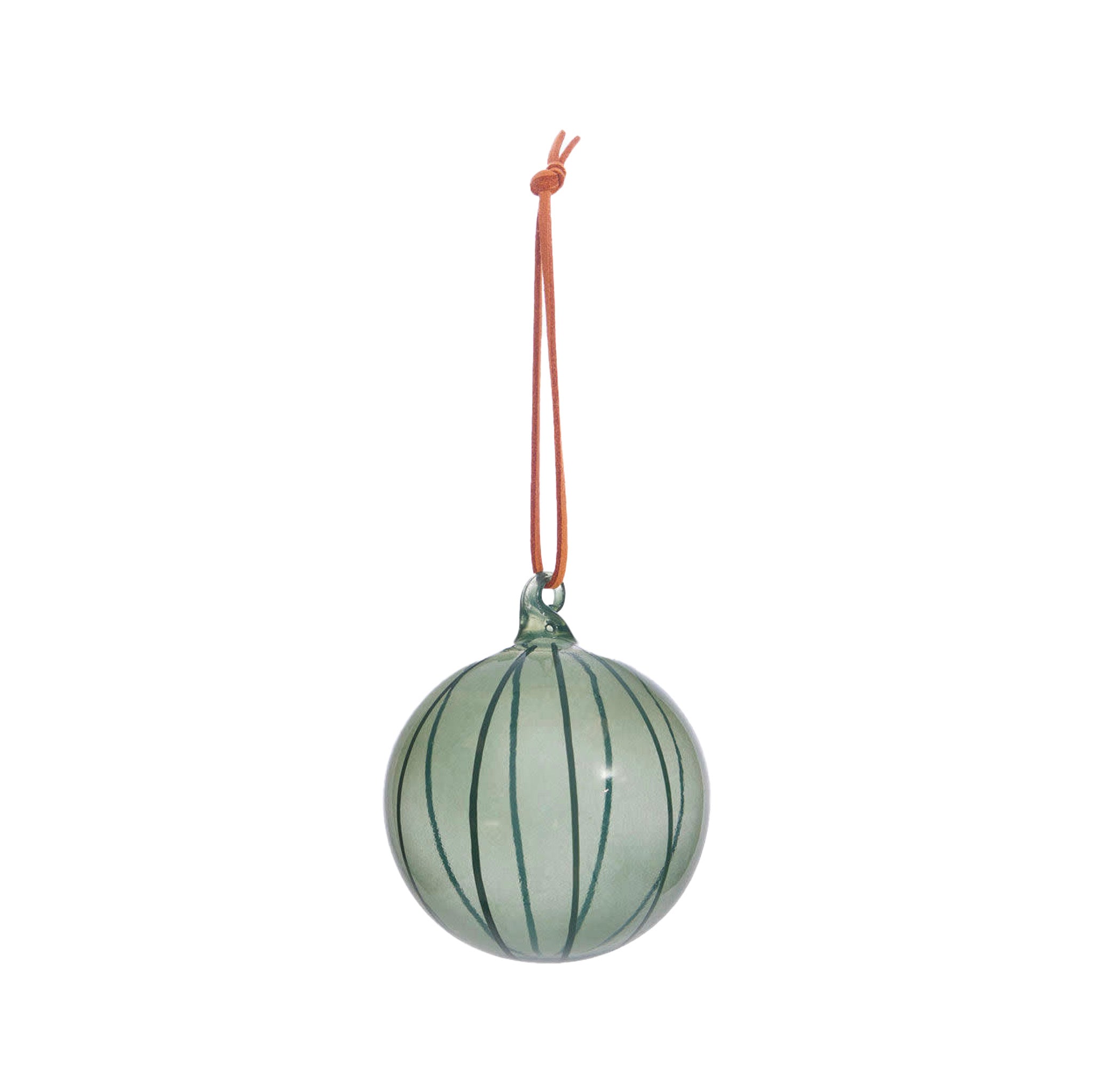 Natale Stripe Ball Ornament