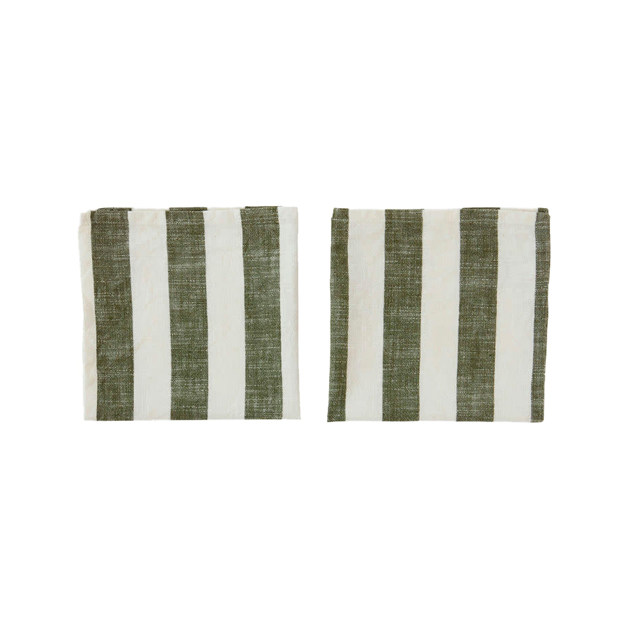 OYOY Living Design Striped Napkin Set of 2 in bold striped cotton. Organic cotton napkins, designed in Denmark.