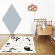 OYOY Sweet Pretzel Cushion in caramel cotton knit with dotted design, cuddly pretzel pillow for kids or adults.