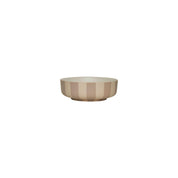 Toppu Bowl in striped stoneware by OYOY Living Design. Handmade, hand-painted, dishwasher and microwave safe. Available in two sizes.