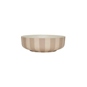 Toppu Bowl in striped stoneware by OYOY Living Design. Handmade, hand-painted, dishwasher and microwave safe. Available in two sizes.
