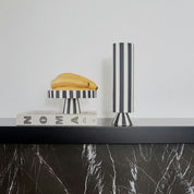 Toppu Tray by OYOY Living Design, handmade ceramic with striped design, available in multiple sizes and earthy colors.