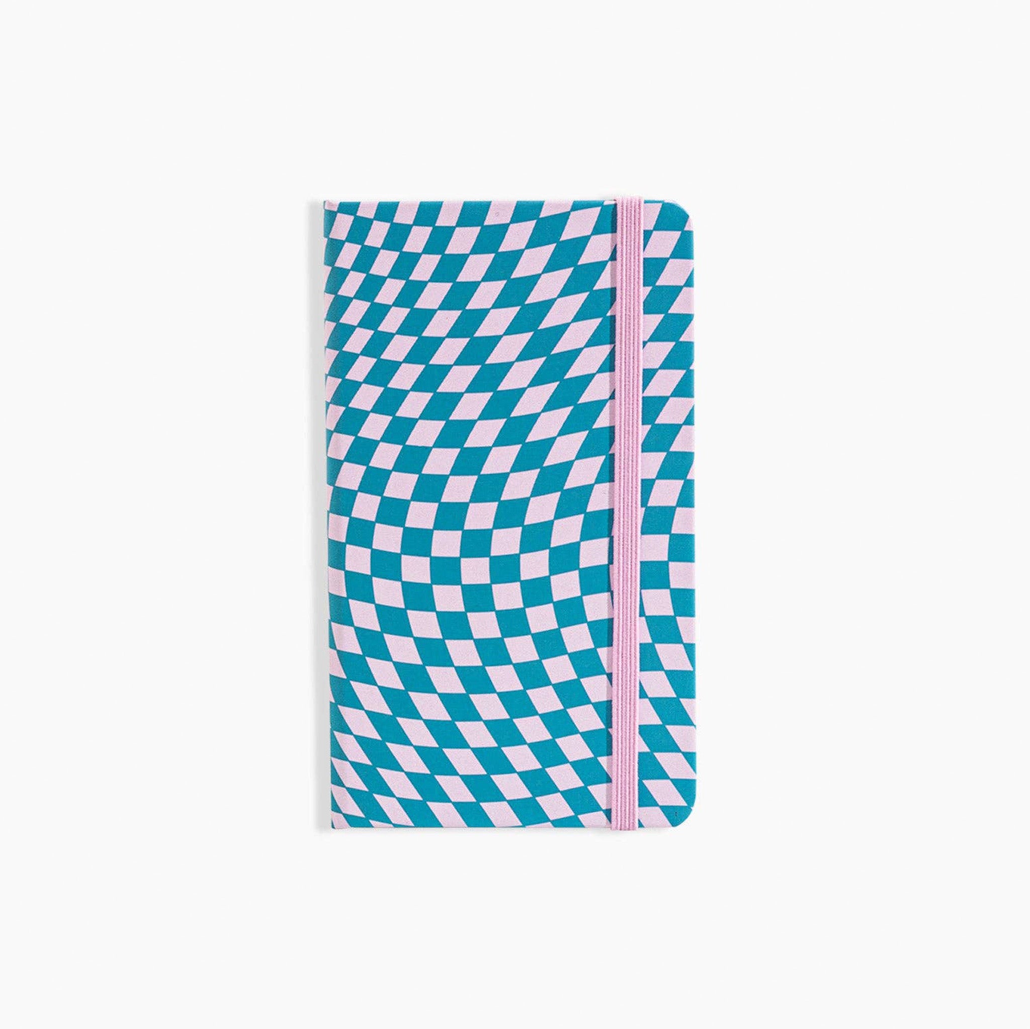 Pattern Hardcover Notebook in Checkers