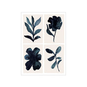 Kunstary Floral Assemblage Poster, 50 × 70 cm contemporary art print with bold multicolor florals.