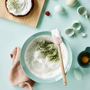 Rig-Tig EASY Praline Spatula in silicone with stainless steel core. Playful Nordic spatula for flipping, scraping, and stirring with style.