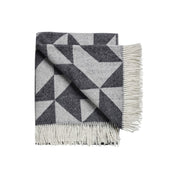 Silkeborg Uldspinderi Twist a Twill Throw in multiple colors (light grey, dark grey, maple green, petrol green, rusty rose) 100% pure wool with bold geometric twill pattern by Tina Ratzer.