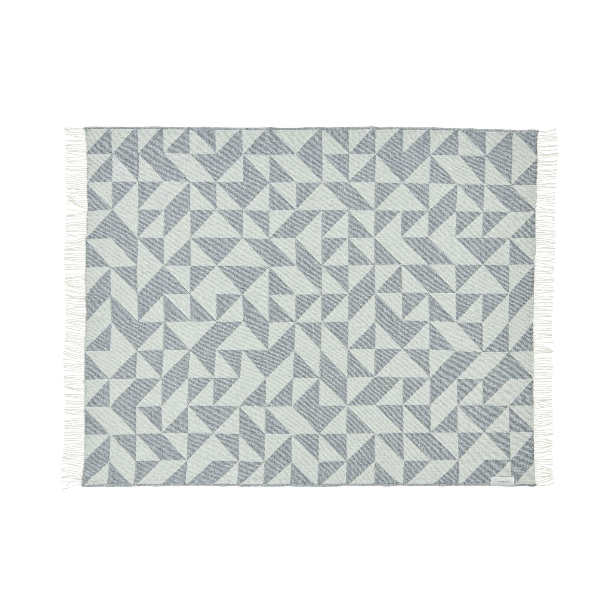 Silkeborg Uldspinderi Twist a Twill Throw in multiple colors (light grey, dark grey, maple green, petrol green, rusty rose) 100% pure wool with bold geometric twill pattern by Tina Ratzer.