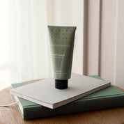 Skandinavisk Fjord 75 ml hand cream in recycled aluminum tube with FSC-certified packaging.