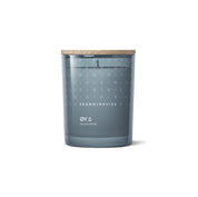 Skandinavisk Øy 200g scented candle in frosted glass jar with wooden lid.