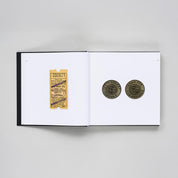 NYCTA: Objects book — cloth-bound, square-format volume with silkscreen cover, featuring 400+ NYC Subway artifacts and ephemera collected by Brian Kelley.