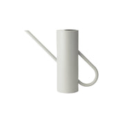 Stelton Bloom Watering Can in matte sand powder-coated stainless steel with long slender spout and seamless handle design.