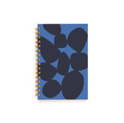 Worthwhile Paper Ice Pebble Lined Notebook with cool organic design. Handmade wire-bound journal with cotton cover and recycled lined paper, 5.5 × 8.5 inches.
