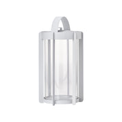 Firefly Lantern in powder-coated steel with glass sides and silicone strap by Zone Denmark. Available in two sizes: 25 cm and 35 cm.