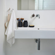 Nova One Soap Dispenser with monochrome soft-touch finish, 0.25 L capacity, designed by Thomas Dudzinski for Zone Denmark.