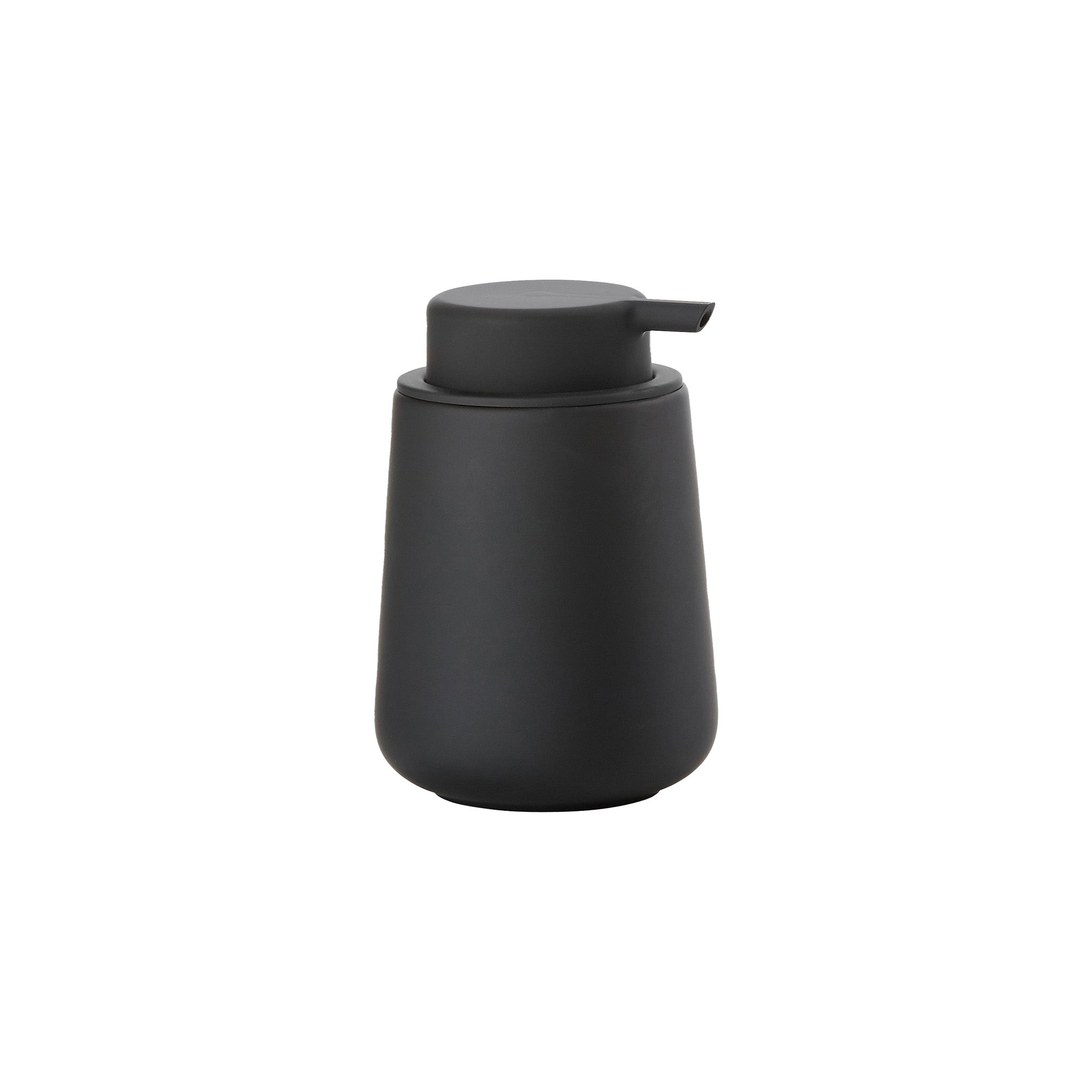 Nova One Soap Dispenser with monochrome soft-touch finish, 0.25 L capacity, designed by Thomas Dudzinski for Zone Denmark.
